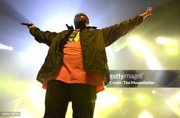 Schoolboy Q performs in support of his "Blank Face LP" at the Fox Theater on October 13, 2016 in Oakland, California.