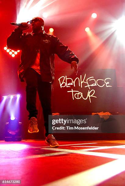 Schoolboy Q performs in support of his "Blank Face LP" at the Fox Theater on October 13, 2016 in Oakland, California.