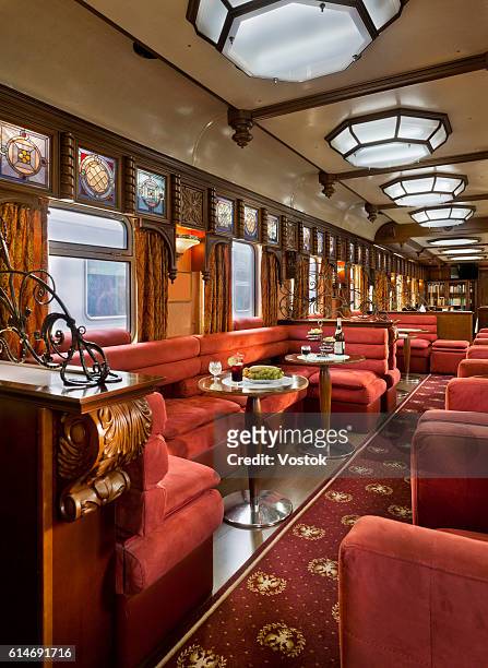 a dining car - carriage stock pictures, royalty-free photos & images