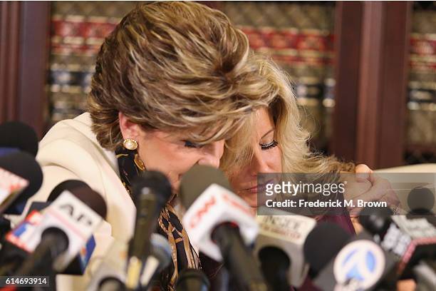 Attorney Gloria Allred holds a press conference with Summer Zervos, a former candidate on The Apprentice season five, who is accusing Donald Trump...