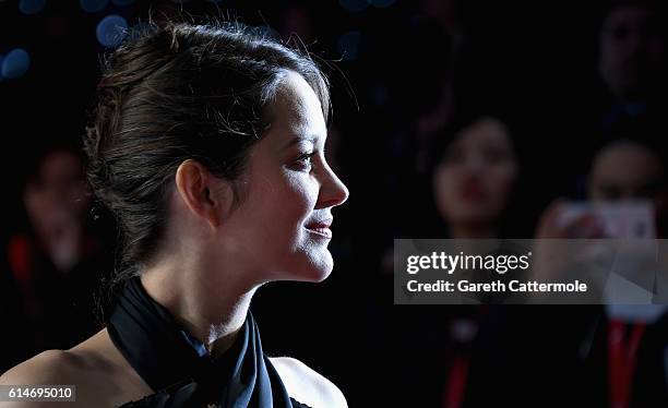 Actress Marion Cotillard attends the 'It's Only The End Of The World' BFI Flare Special Presentation screening during the 60th BFI London Film...