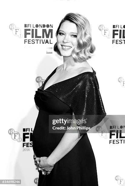 Lea Seydoux attends the 'It's Only The End Of The World' BFI Flare Special Presentation screening during the 60th BFI London Film Festival at Odeon...