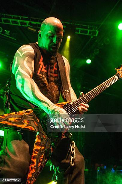 Kerry King is performing with 'Slayer' at the Fillmore Auditorium in Denver, Colorado on October 10, 2016.
