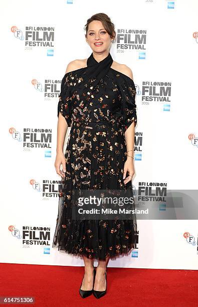 Marion Cotillard attends the 'It's Only The End Of The World' BFI Flare Special Presentation screening during the 60th BFI London Film Festival at...