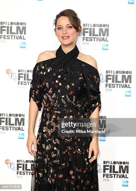 Marion Cotillard attends the 'It's Only The End Of The World' BFI Flare Special Presentation screening during the 60th BFI London Film Festival at...