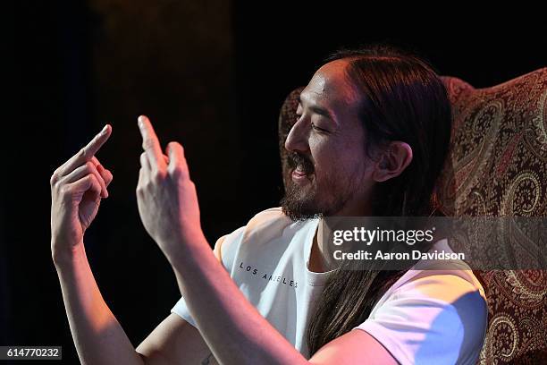 Steve Aoki attends 97.3 Hits Sessions at Revolution on October 14, 2016 in Fort Lauderdale, Florida.