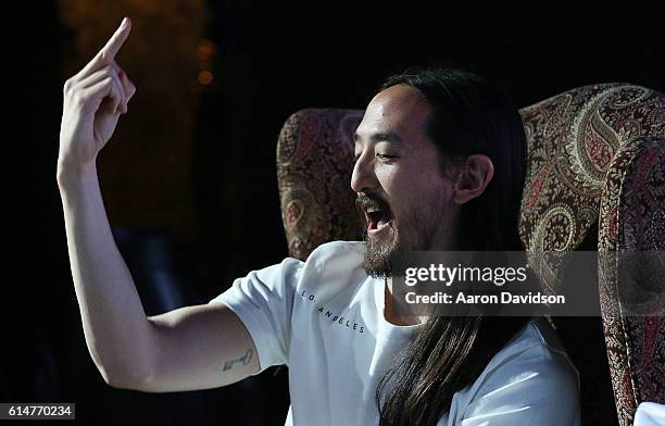 Steve Aoki attends 97.3 Hits Sessions at Revolution on October 14, 2016 in Fort Lauderdale, Florida.