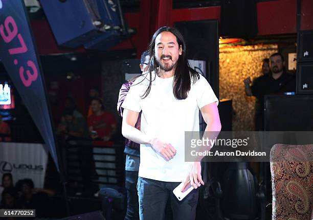 Steve Aoki attends 97.3 Hits Sessions at Revolution on October 14, 2016 in Fort Lauderdale, Florida.