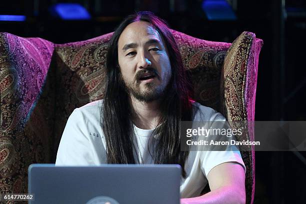 Steve Aoki attends 97.3 Hits Sessions at Revolution on October 14, 2016 in Fort Lauderdale, Florida.