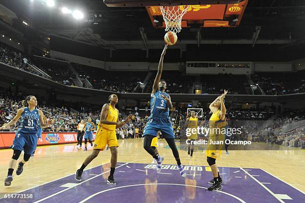 Natasha Howard of the Minnesota Lynx ;tb; against the Los Angeles Sparks during Game Three of the 2016 WNBA Finals on October 14, 2016 at Galen...