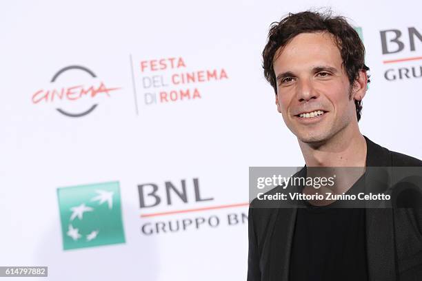 Francesco Montanari attends a photocall for 'Sole Cuore Amore' during the 11th Rome Film Festival at Auditorium Parco Della Musica on October 15,...