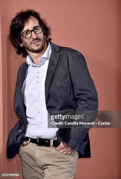 Daniele Vicari attends a photocall for 'Sole Cuore Amore' during the 11th Rome Film Festival on October 15, 2016 in Rome, Italy.