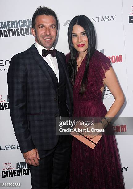 Alessandro Del Piero and Sonia Amoruso arrive for 30th Annual American Cinematheque Awards Gala held at The Beverly Hilton Hotel on October 14, 2016...