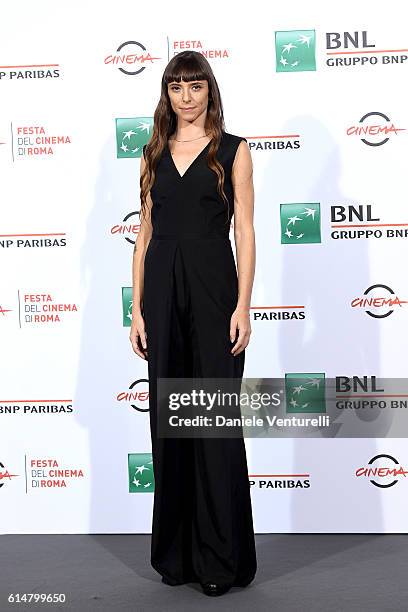 Eva Grieco attends a photocall for 'Sole Cuore Amore' during the 11th Rome Film Festival at Auditorium Parco Della Musica on October 15, 2016 in...