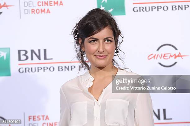 Chiara Scalise attends a photocall for 'Sole Cuore Amore' during the 11th Rome Film Festival at Auditorium Parco Della Musica on October 15, 2016 in...