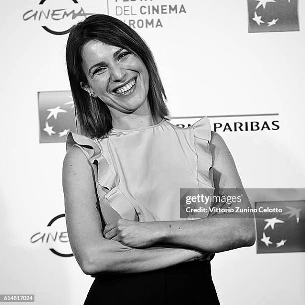 Isabella Ragonese attends a photocall for 'Sole Cuore Amore' during the 11th Rome Film Festival on October 15, 2016 in Rome, Italy.