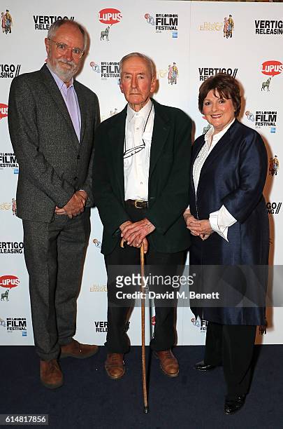 Jim Broadbent, Raymond Briggs and Brenda Blethyn attend the 'Ethel & Ernest' screening during the 60th BFI London Film Festival at The Curzon Mayfair...
