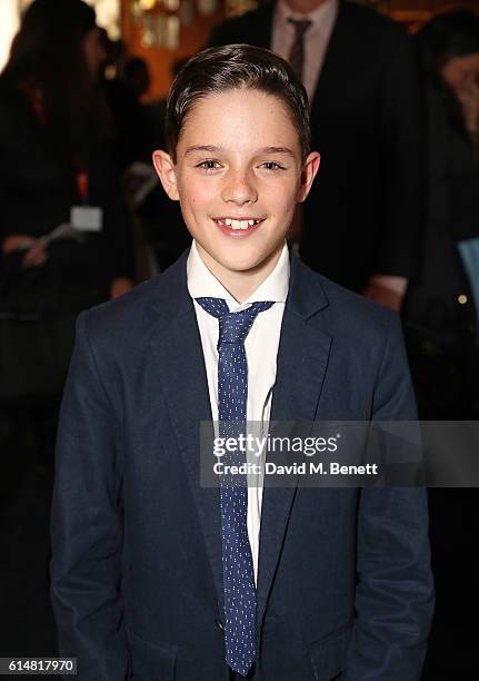 Harry Collett attends the 'Ethel & Ernest' screening during the 60th BFI London Film Festival at The Curzon Mayfair on October 15, 2016 in London,...
