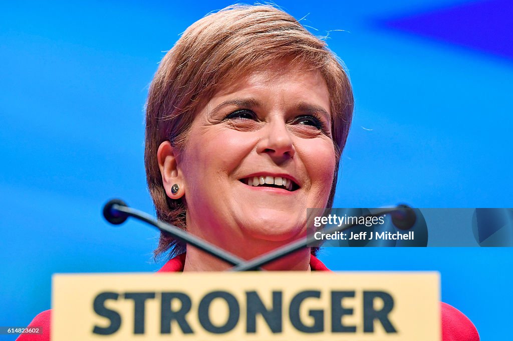 Nicola Sturgeon Addresses The Scottish National Party Conference 2016