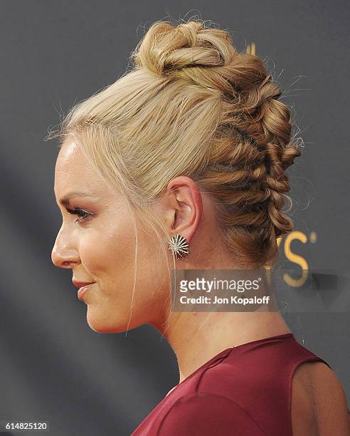 Lindsey Vonn arrives at the 68th Annual Primetime Emmy Awards at Microsoft Theater on September 18, 2016 in Los Angeles, California.