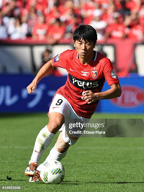 Yuki Muto of Urawa Red Diamonds in action during the J.League Levain Cup Final match between Gamba Osaka and Urawa Red Diamonds at the Saitama...