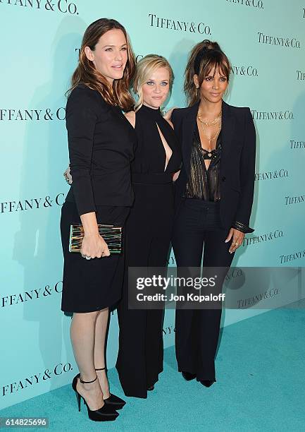 Jennifer Garner, Reese Witherspoon and Halle Berry arrive at Tiffany And Co. Celebrates Unveiling Of Renovated Beverly Hills Store at Tiffany & Co....