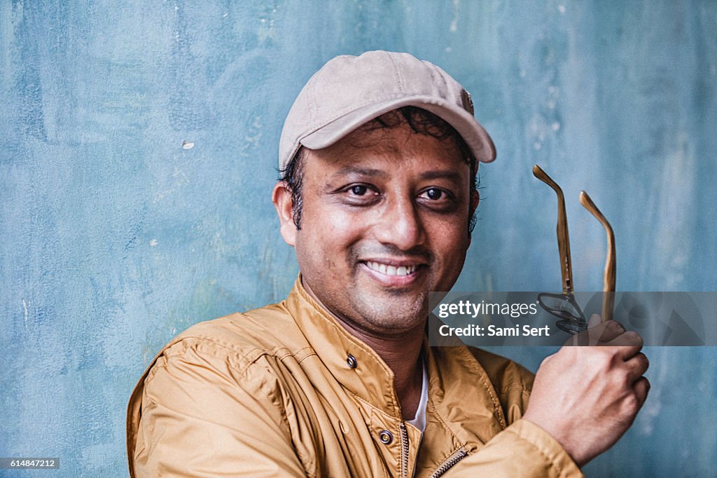 Portrait of Indian man smiling