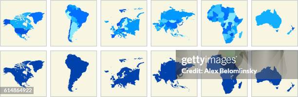 illustrazioni stock, clip art, cartoni animati e icone di tendenza di mappa del mondo geografia deatiled vector illustration in blu - nuova zelanda