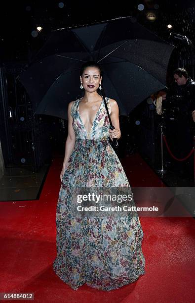Actress Gugu Mbatha-Raw attends the BFI London Film Festival awards during the 60th BFI London Film Festival at Banqueting House on October 15, 2016...