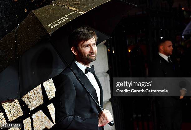 Actor David Tennant attends the BFI London Film Festival awards during the 60th BFI London Film Festival at Banqueting House on October 15, 2016 in...