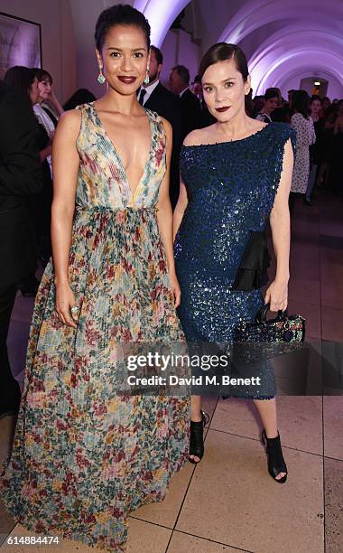 Gugu Mbatha-Raw and Anna Friel attend the BFI London Film Festival Awards during the 60th BFI London Film Festival at Banqueting House on October 15,...