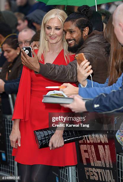 Joely Richardson attends the 'Snowden' Headline Gala screening during the 60th BFI London Film Festival at Odeon Leicester Square on October 15, 2016...