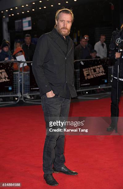 Rhys Ifans attends the 'Snowden' Headline Gala screening during the 60th BFI London Film Festival at Odeon Leicester Square on October 15, 2016 in...