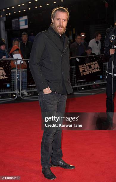 Rhys Ifans attends the 'Snowden' Headline Gala screening during the 60th BFI London Film Festival at Odeon Leicester Square on October 15, 2016 in...