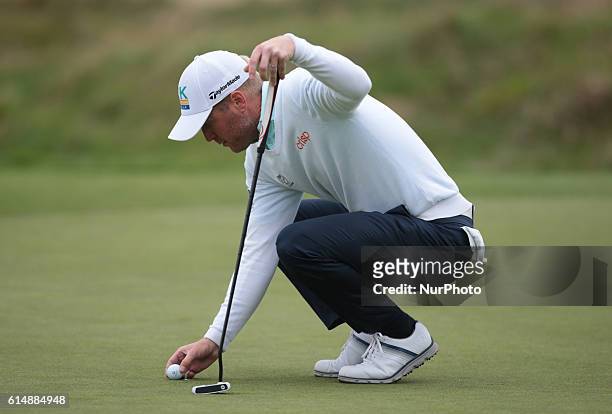 Matt Ford during The British Masters 2016 supported by SkySports second round at The Grove Golf Course on October 14, 2016 in Watford, England.