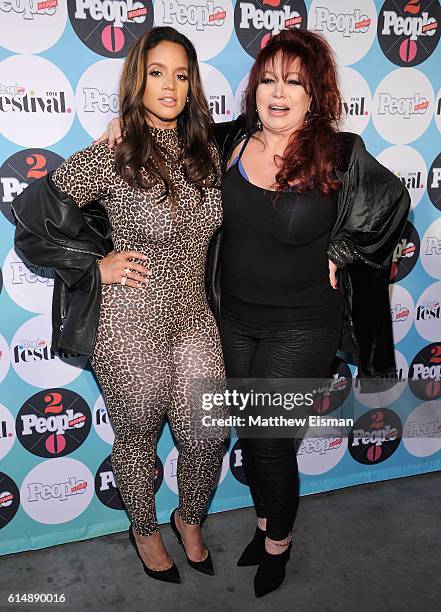 Iris Chacon and Dascha Polanco attend the 5th Annual Festival PEOPLE En Espanol, Day 1 at the Jacob Javitz Center on October 15, 2016 in New York...