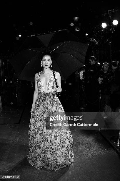 Gugu Mbatha-Raw attends the BFI London Film Festival awards during the 60th BFI London Film Festival at Banqueting House on October 15, 2016 in...