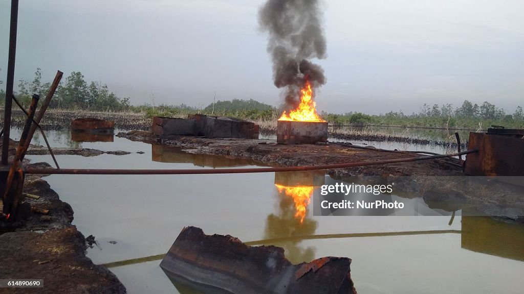 Illegal refineries in Niger delta