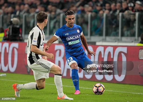 Ali Adnan during Serie A match between Juventus v Udinese, in Turin, on October 15, 2016 .