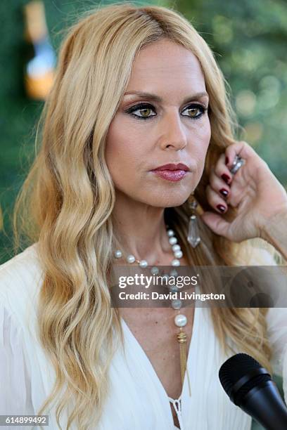 Stylist Rachel Zoe arrives at the 7th Annual Veuve Clicquot Polo Classic at Will Rogers State Historic Park on October 15, 2016 in Pacific Palisades,...