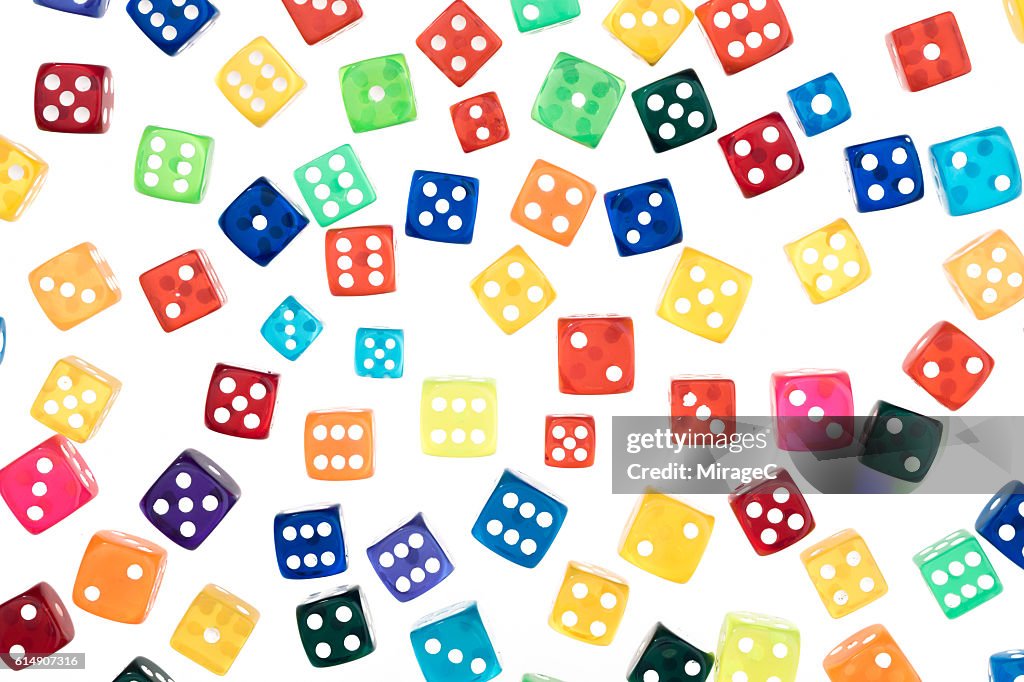 Colorful Dices Pattern