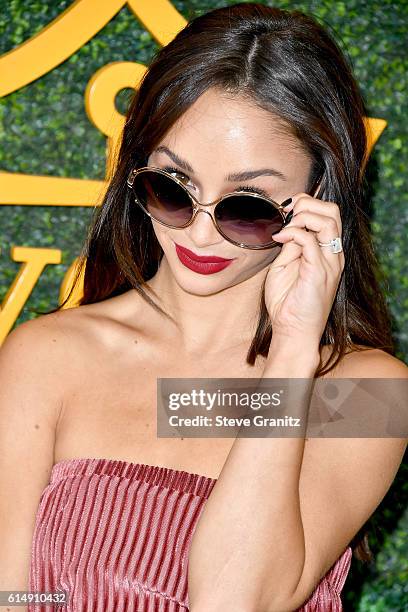 Actress Cara Santana attends the Seventh Annual Veuve Clicquot Polo Classic at Will Rogers State Historic Park on October 15, 2016 in Pacific...