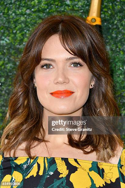 Actress Mandy Moore attends the Seventh Annual Veuve Clicquot Polo Classic at Will Rogers State Historic Park on October 15, 2016 in Pacific...