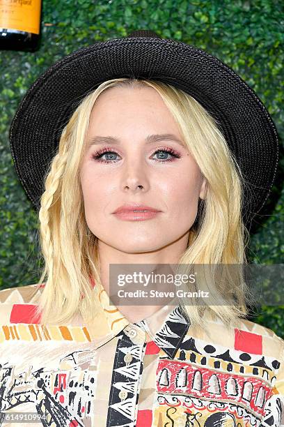 Actress Kristen Bell attends the Seventh Annual Veuve Clicquot Polo Classic at Will Rogers State Historic Park on October 15, 2016 in Pacific...