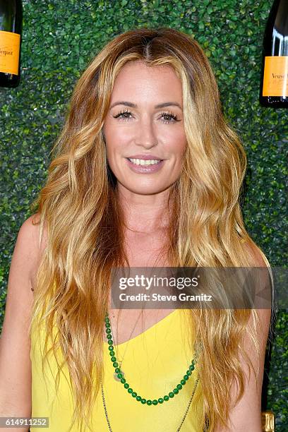 Presenter Cat Deeley attends the Seventh Annual Veuve Clicquot Polo Classic at Will Rogers State Historic Park on October 15, 2016 in Pacific...