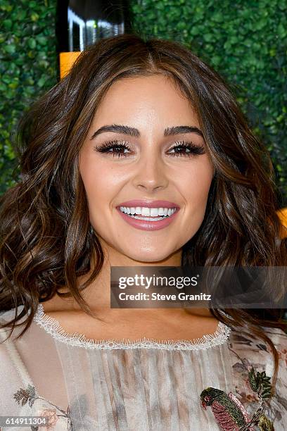 Actress Olivia Culpo attends the Seventh Annual Veuve Clicquot Polo Classic at Will Rogers State Historic Park on October 15, 2016 in Pacific...