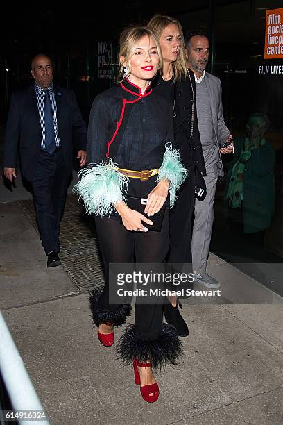 Actress Sienna Miller attends the 54th New York Film Festival closing night screening of "The Lost City Of Z" at Alice Tully Hall, Lincoln Center on...
