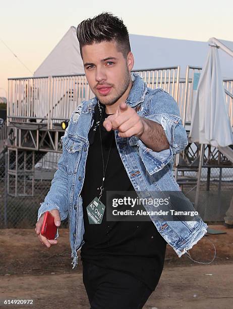 William Valdes is seen backstage during Univision and Fusion RiseUp As One Concert at CBX on October 15, 2016 in San Diego, California.