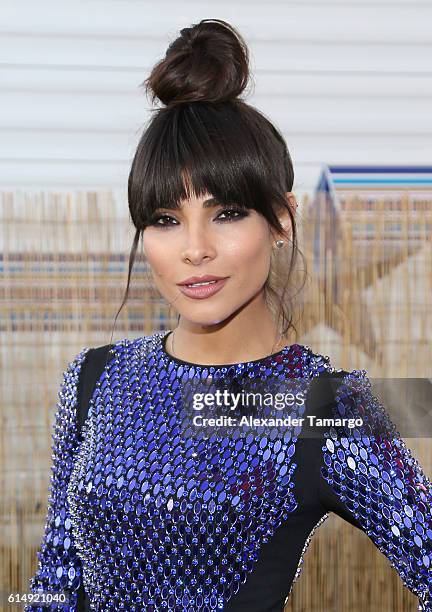 Alejandra Espinoza poses backstage during Univision and Fusion RiseUp As One Concert at CBX on October 15, 2016 in San Diego, California.