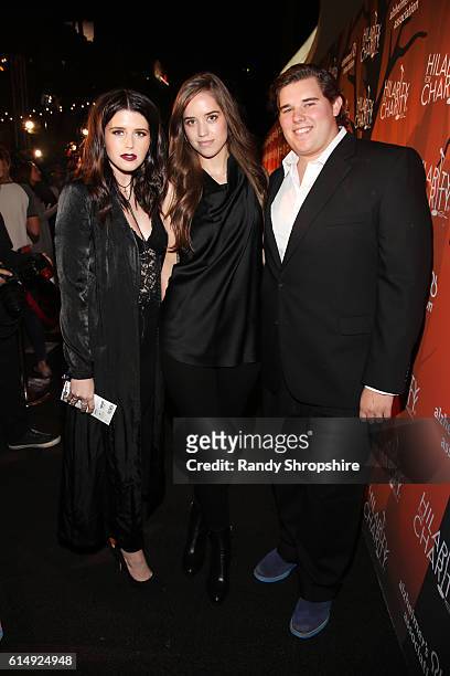Author Katherine Schwarzenegger, Christina Schwarzenegger and Christopher Schwarzenegger attend Hilarity for Charity's 5th Annual Los Angeles Variety...
